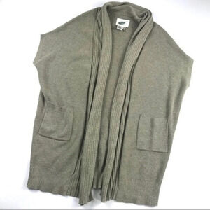 Nurture Oversized Cardigan Open Front Beige